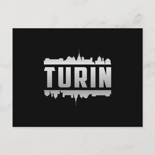 Turin Italy City Skyline Cityscape Funny Gift Briefkaart (Voorkant)