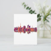 Turin Italy Skyline Feestdagenkaart (Staand voorkant)