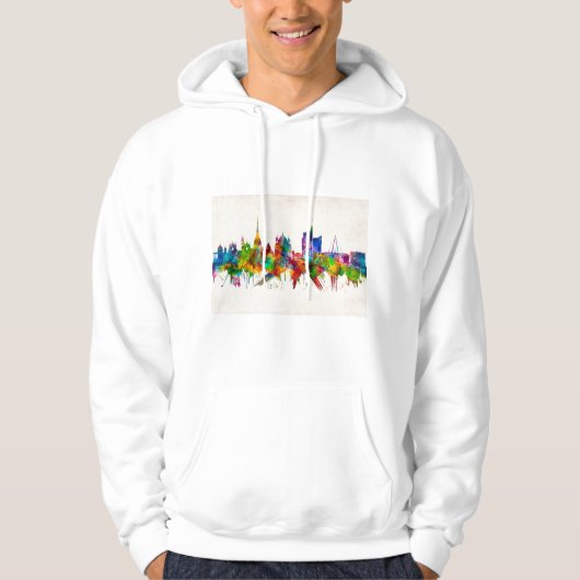 Turin Italy Skyline Hoodie (Voorkant)