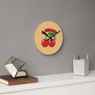 Turin Vintage Mascotte - 70s Retro Stijl Ronde Klok
