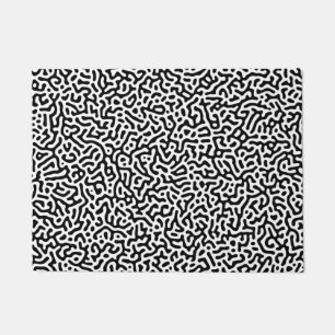 Turing Black & White-patroon Deurmat