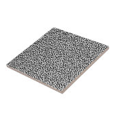 Turing Black & White-patroon Tegeltje (Zijkant)