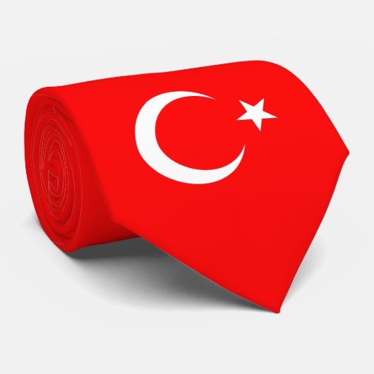 Türk Bayrakli Kravat Stropdas (Opgerold)