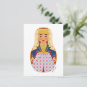 Turk Bride Matryoshka Briefkaart (Staand voorkant)