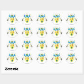Turk Embleem Ronde Sticker (Vel)