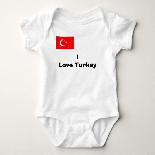 turk, ik hou van Turkije Romper (Voorkant)