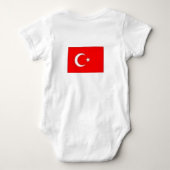 turk, ik hou van Turkije Romper (Achterkant)