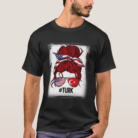 Turk Meisje Turkije Roots T-shirt (Voorkant)
