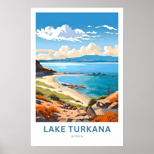 Turkanameer Afrika Reisprint Poster (Voorkant)