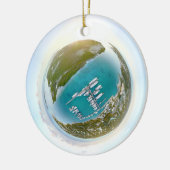 Turken en Caicoseilanden van boven panorama Keramisch Ornament (Links)