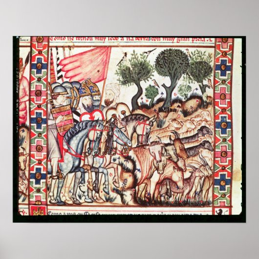 Turken en moerassen die hun land heroveren poster (Voorkant)