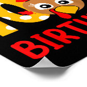 Turkey 10th Birthday Autumn Thanksgiving Party Boy Poster (Hoek)