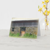 Turkey Barn Notecard Kaart (Gele Bloem)
