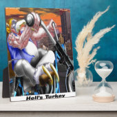 Turkey Biker Funny Fotoplaat (Zijkant)