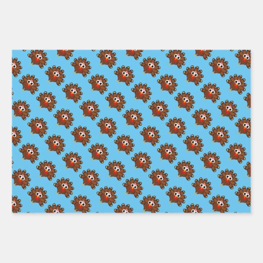 Turkey bird thanksgiving Wrapping Paper Sheets (Voorkant 2)
