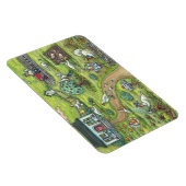 TURKEY BOERDERIJ Gobble THANKSGIVING MAGNET Lge Magneet (Rechterzijde)