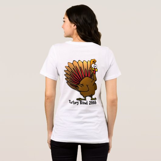 Turkey Bowl - wijziging naar het huidige jaar Tri-Blend Shirt (Achterkant volledig)
