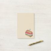 Turkey Club Sandwich Restaurant Diner Foodie Food Post-it® Notes (Op bureau)