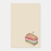 Turkey Club Sandwich Restaurant Diner Foodie Food Post-it® Notes (Voorkant)