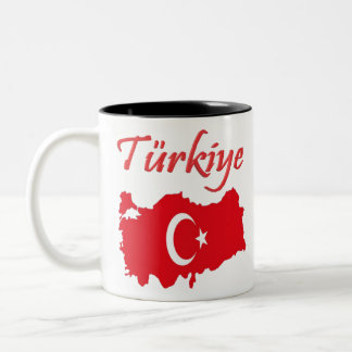 Turkey Country and Fan Design Tweekleurige Koffiemok