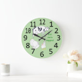Turkey Cow Chicken Eat more Veggies Wall Clocks Grote Klok (Huis)
