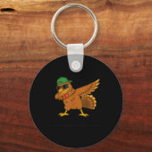 Turkey Dab Meme Animal Dance Funny For Men Women K Sleutelhanger (Voorkant)