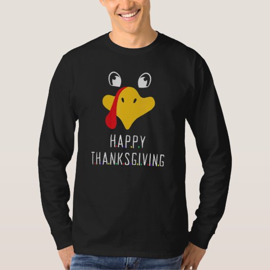 Turkey Day Happy Friends Thanksgiving Costume T-shirt (Voorkant)