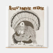 Turkey Day Magnet (Voorkant)