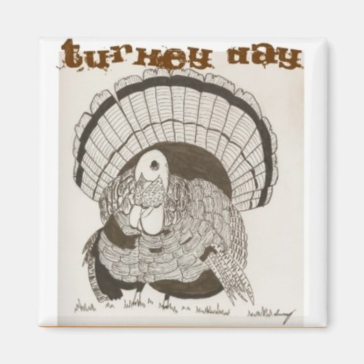 Turkey Day Magnet (Voorkant)