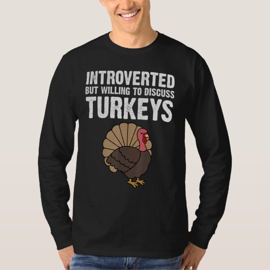 Turkey Designs For Men Women Thanksgiving Animal P T-shirt (Voorkant)
