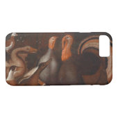 Turkey Ducks Pigeon Thanksgiving H iPhone case (Achterkant (Horizontaal))
