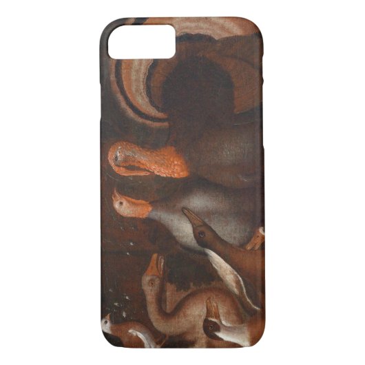 Turkey Ducks Pigeon Thanksgiving H iPhone case (Achterkant)