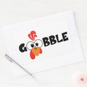 Turkey Face Gobble Stickers (Envelop)