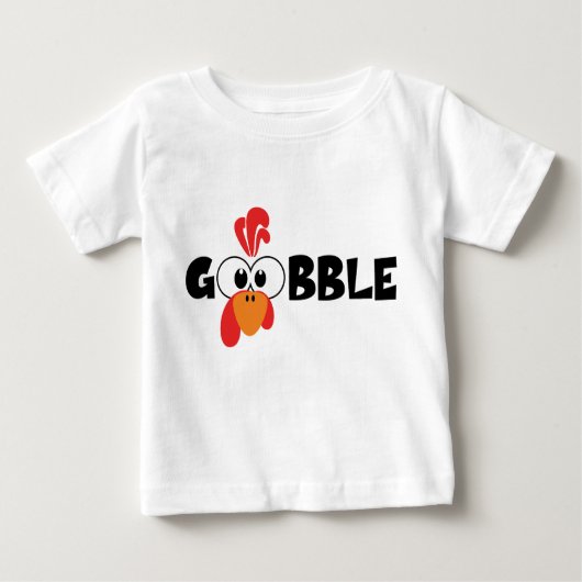 Turkey Face Gobble T Shirt (Voorkant)