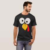 Turkey Face Pilgrim  Thanksgiving Costume  2 T-shirt (Voorkant volledig)