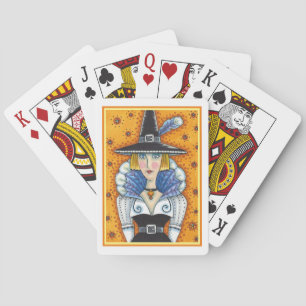 TURKEY FEATHER WITCH, A SALEM THANKSGIVING, FOLK POKERKAARTEN