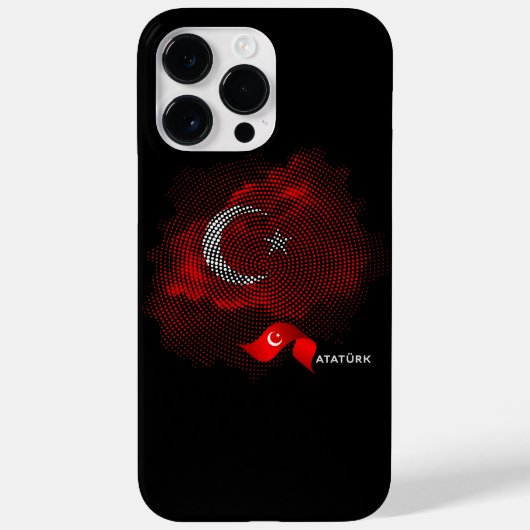 Turkey flag Case-Mate iPhone case (Achterkant)