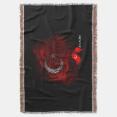 Turkey flag deken (Voorkant Verticaal)