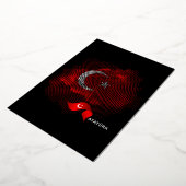 Turkey flag folie uitnodiging (Gedraaid)