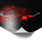 Turkey flag foto afdruk (Hoek)