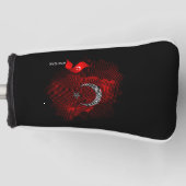 Turkey flag golfheadcover (Voorkant)