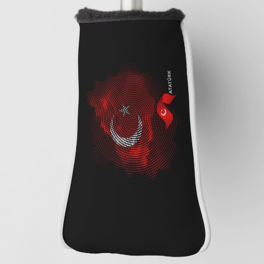 Turkey flag golfheadcover (Draai 90)