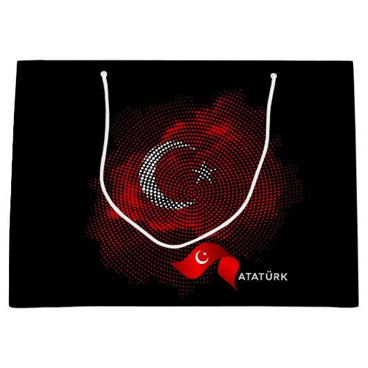 Turkey flag groot cadeauzakje (Voorkant)