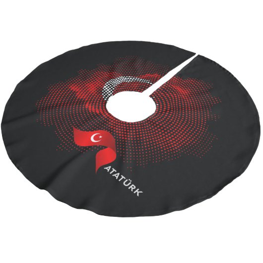 Turkey flag kerstboom rok (Gekanteld)