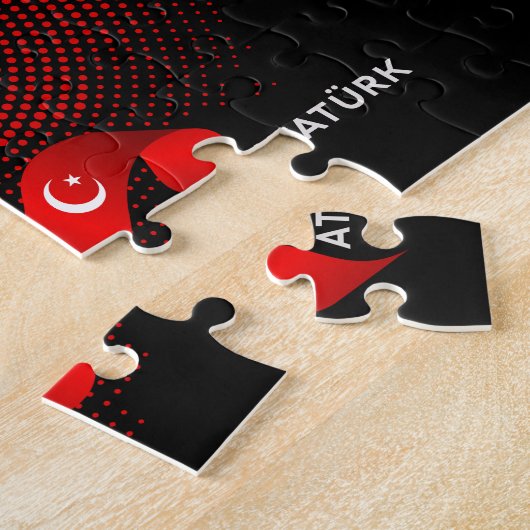 Turkey flag legpuzzel (Zijkant)