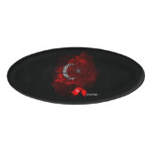 Turkey flag naambadge (Voorkant)