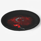 Turkey flag papieren bordje (Gekanteld)