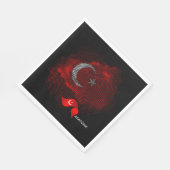 Turkey flag servet (Hoek)
