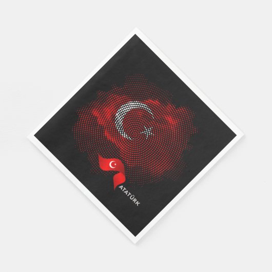 Turkey flag servet (Hoek)