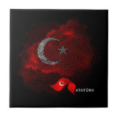 Turkey flag tegeltje (Voorkant)
